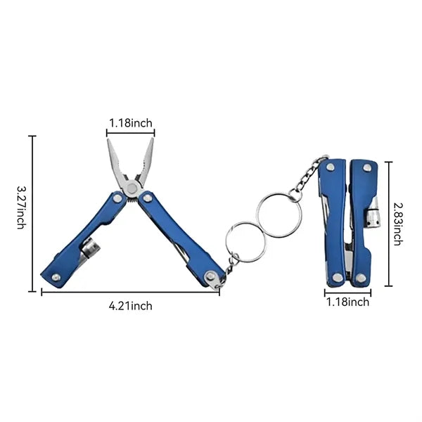 9-in-1 multitool pliers with pocket knife for camping hiking