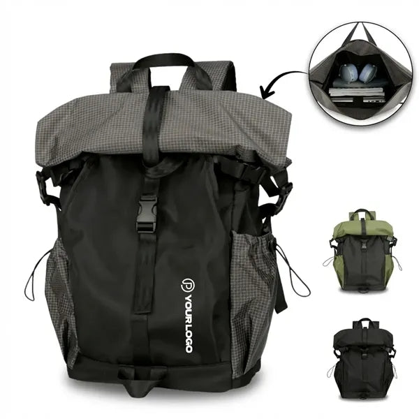 Large water resistant hiking backpack for camping travel