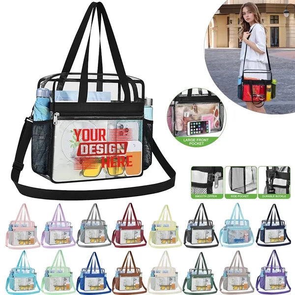 Travel Clear Tote Bag With Zipper