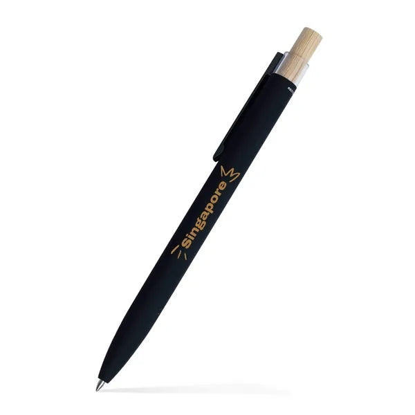 Bali Satin Soft Touch Gel Click Pen (Recycled Aluminum)