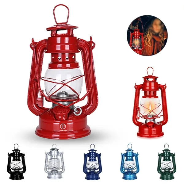Vintage hurricane kerosene fuel lantern for outdoor camping