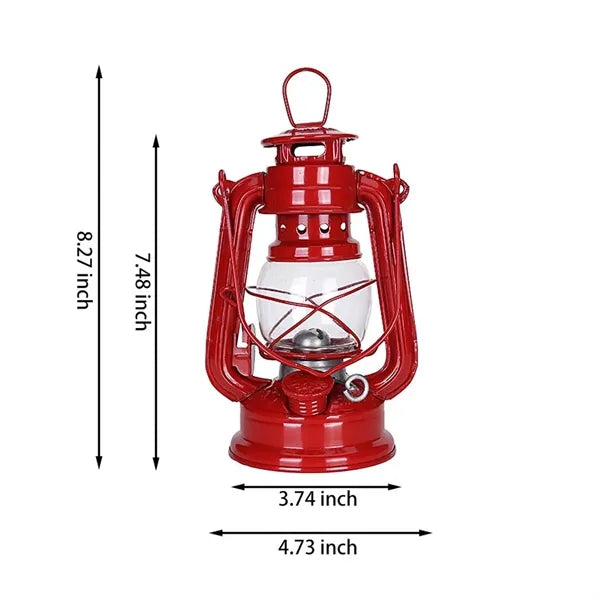 Vintage hurricane kerosene fuel lantern for outdoor camping