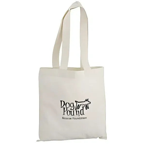 4 oz Cotton Sheeting Natural Economy Tote - 9-1/2" x 9"