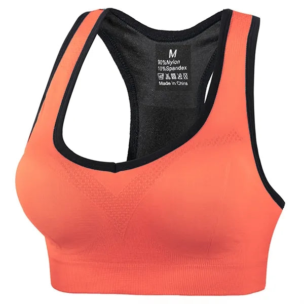 Seamless Wireless Sports Bra with 3D Shockproof