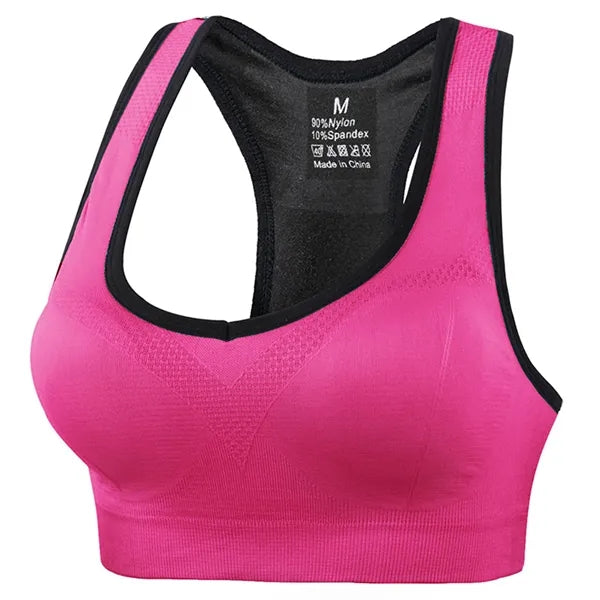 Seamless Wireless Sports Bra with 3D Shockproof