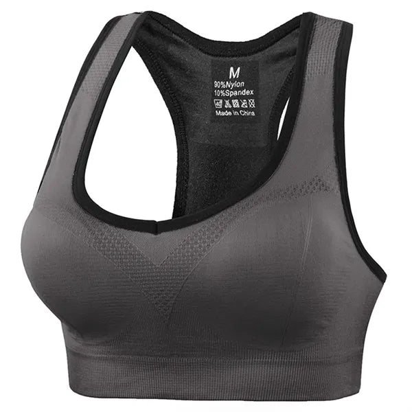 Seamless Wireless Sports Bra with 3D Shockproof