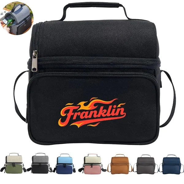 Double Layer Oxford Insulated Lunch Bag