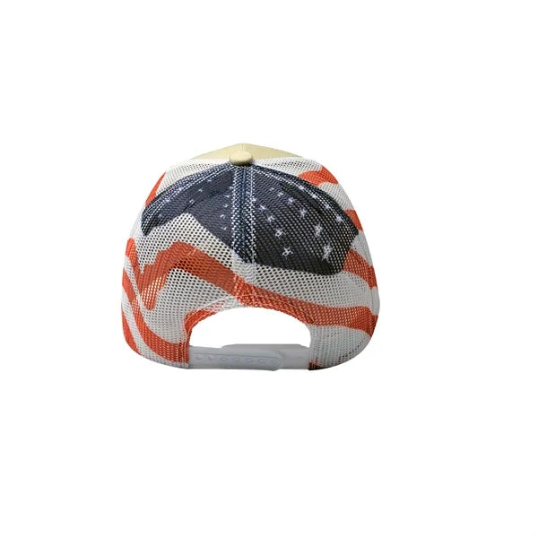 Heya custom made 6-Panel Patriotic American Flag Mesh Back