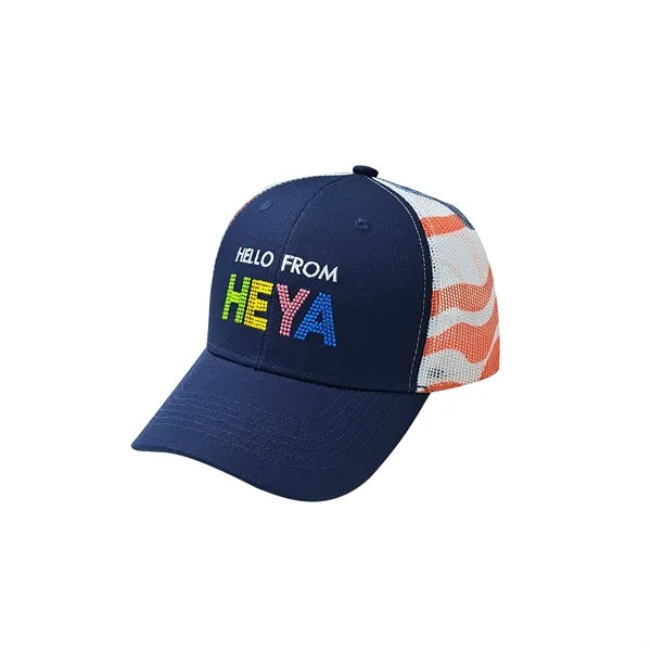 Heya custom made 6-Panel Patriotic American Flag Mesh Back