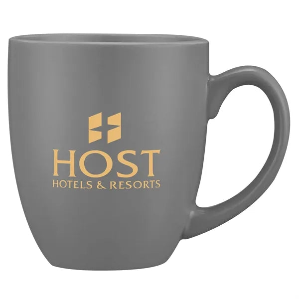 16oz. Curved Ceramic Coffee Mug with D-Handle