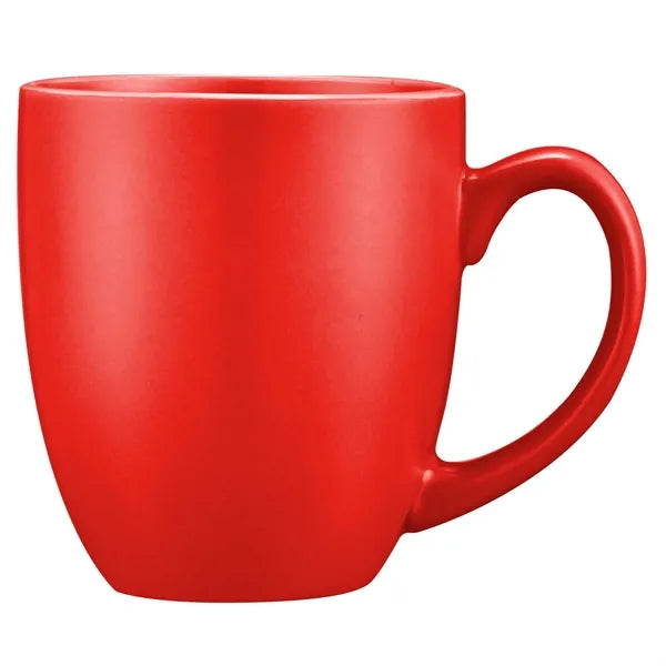 16oz. Curved Ceramic Coffee Mug with D-Handle