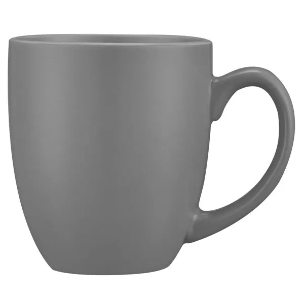 16oz. Curved Ceramic Coffee Mug with D-Handle
