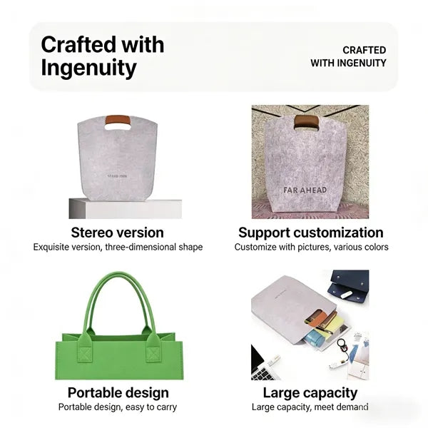 Felt Souvenir Tote Bag