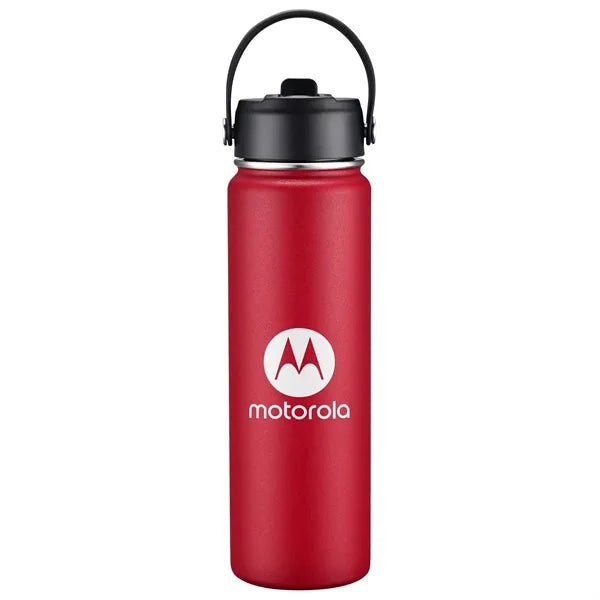 27oz. Stainless Steel Thermal Water Bottle with Flip Straw