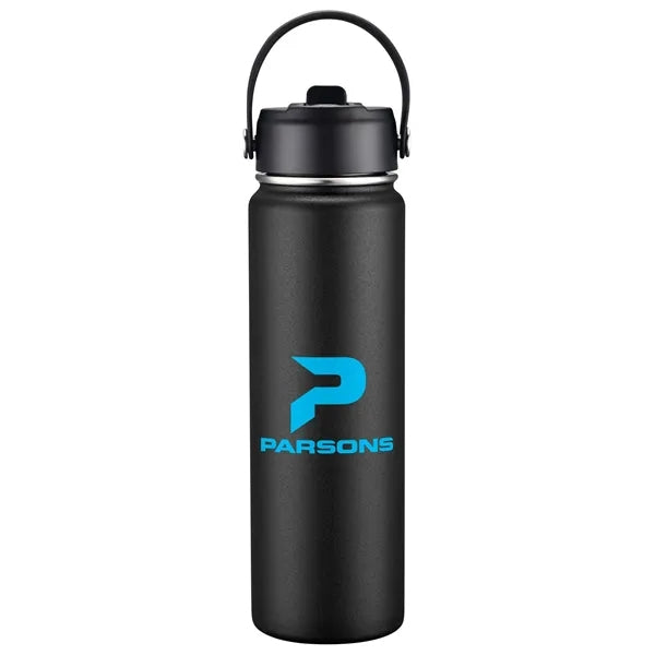 27oz. Stainless Steel Thermal Water Bottle with Flip Straw