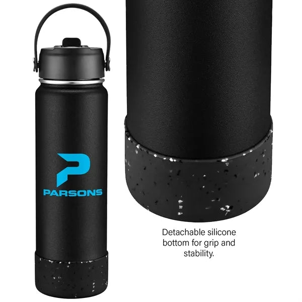 27oz. Stainless Steel Thermal Water Bottle with Flip Straw