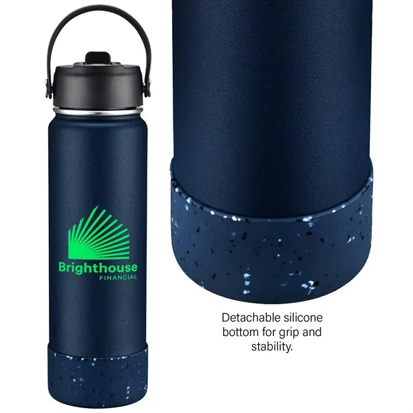 27oz. Stainless Steel Thermal Water Bottle with Flip Straw