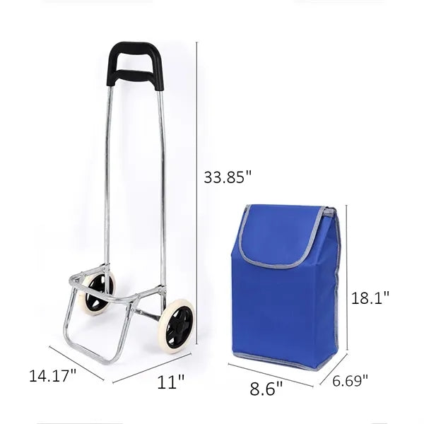 Foldable Shopping Cart For Supermarket Trolley