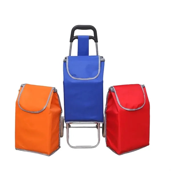 Foldable Shopping Cart For Supermarket Trolley