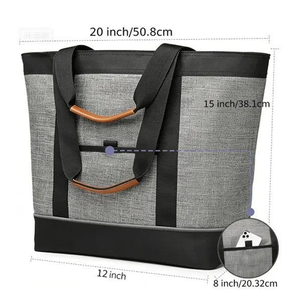 Portable Leak Proof Insulated Cooler Bag for Food Drinks