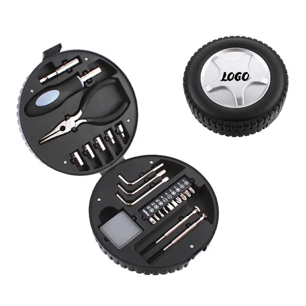 Wheel Shaped Tool Kit With Plier