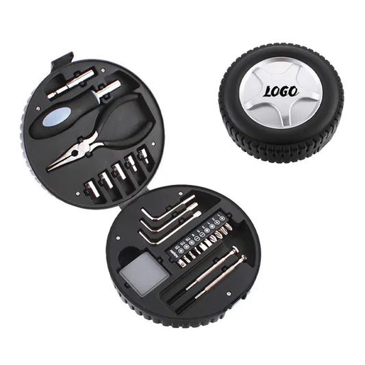 Wheel Shaped Tool Kit With Plier