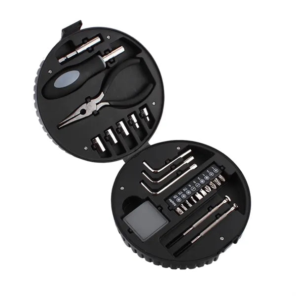 Wheel Shaped Tool Kit With Plier