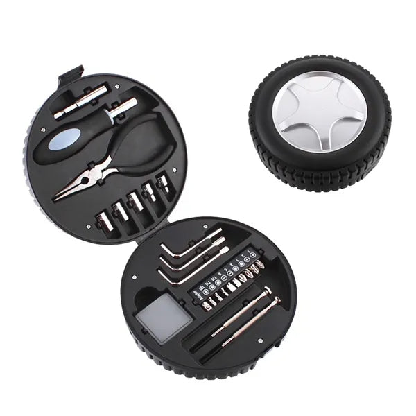 Wheel Shaped Tool Kit With Plier