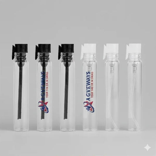 Perfume Sample Glass Bottle and Cork Custom logo 1ml,2ml,3ml
