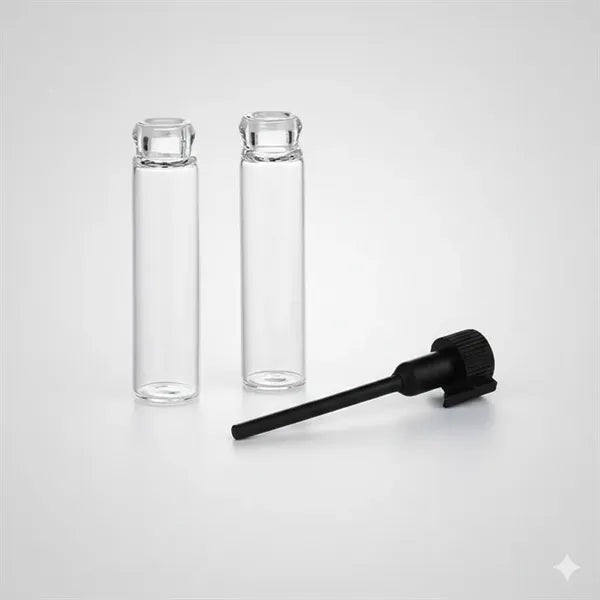 Perfume Sample Glass Bottle and Cork Custom logo 1ml,2ml,3ml