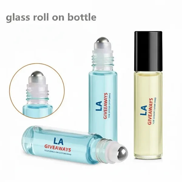 Transparent Essential Oil Stainless Roller Bottle Perfume
