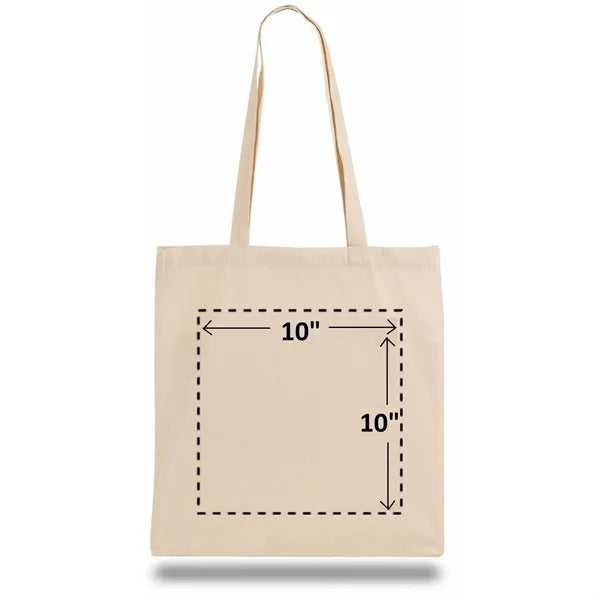 7 Oz. Natural Color Cotton Canvas Tote Bag (15" X 16")