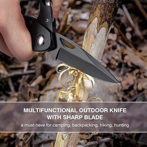 Multitool Carabiner with Pocket Knife