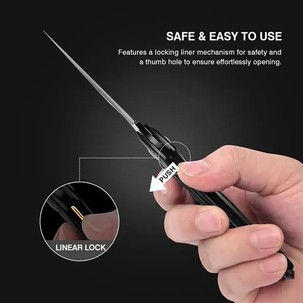 Multitool Carabiner with Pocket Knife