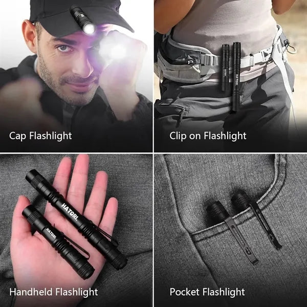 Mini LED Pocket Flashlight With Clip