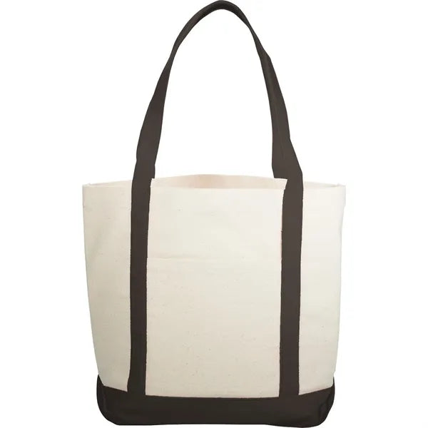 10 oz. Cotton Canvas Boat Tote Bags Front Pocket