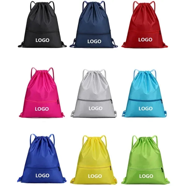 Waterproof Oxford Cloth Drawstring Bag for Outdoor Sports