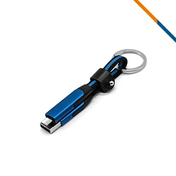PalmCord 4in1 Keychain Fast Charging Data Transfer Cable