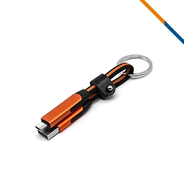 PalmCord 4in1 Keychain Fast Charging Data Transfer Cable