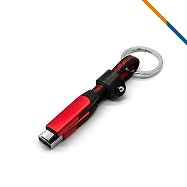 PalmCord 4in1 Keychain Fast Charging Data Transfer Cable