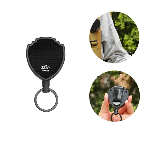 Locking Retractable Keychain