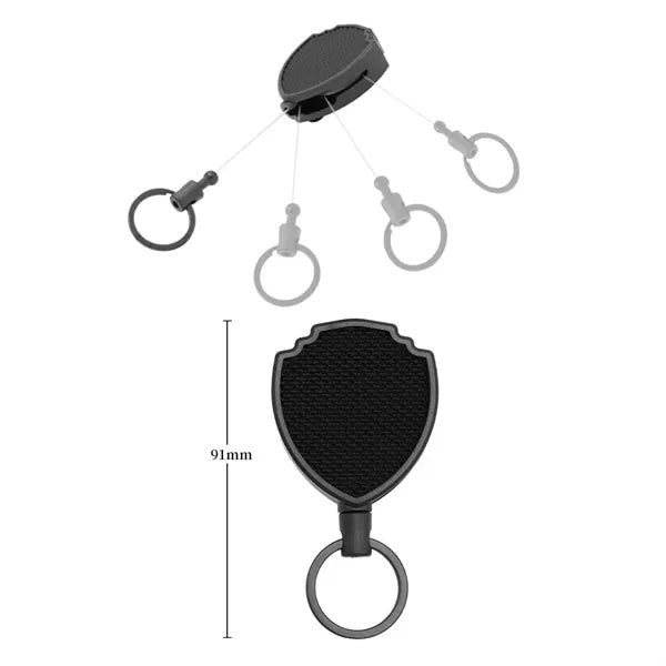 Locking Retractable Keychain