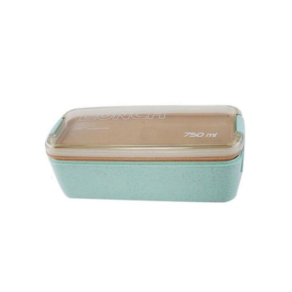 750ml 1-Tier Wheat Straw Fiber Lunchbox