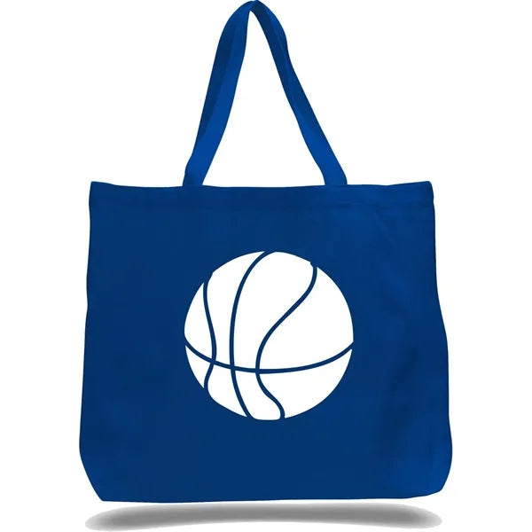 Canvas Jumbo Tote Bag w/5" Gusset (20"x15"x5")