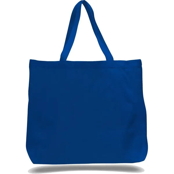 Canvas Jumbo Tote Bag w/5" Gusset (20"x15"x5")