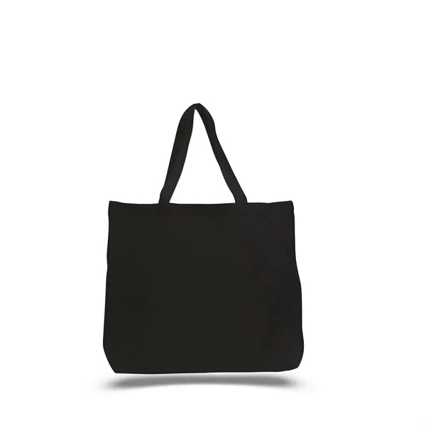 Canvas Jumbo Tote Bag w/5" Gusset (20"x15"x5")