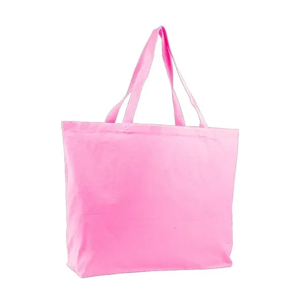 Canvas Jumbo Tote Bag w/5" Gusset (20"x15"x5")