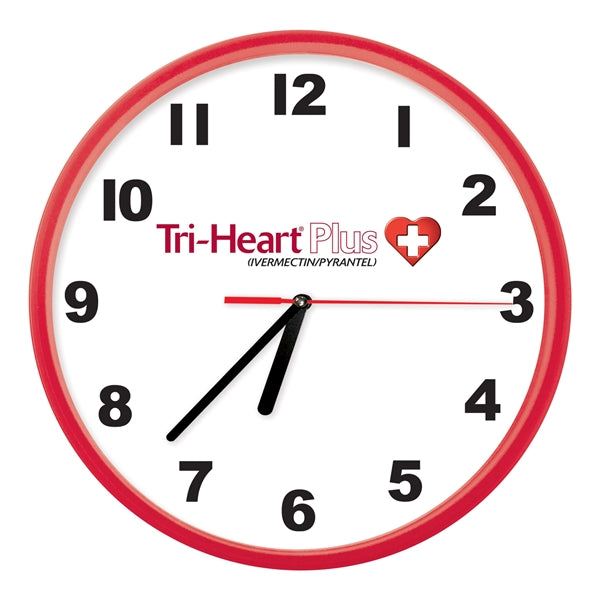 10" Black Wall Clock Full Color Imprint