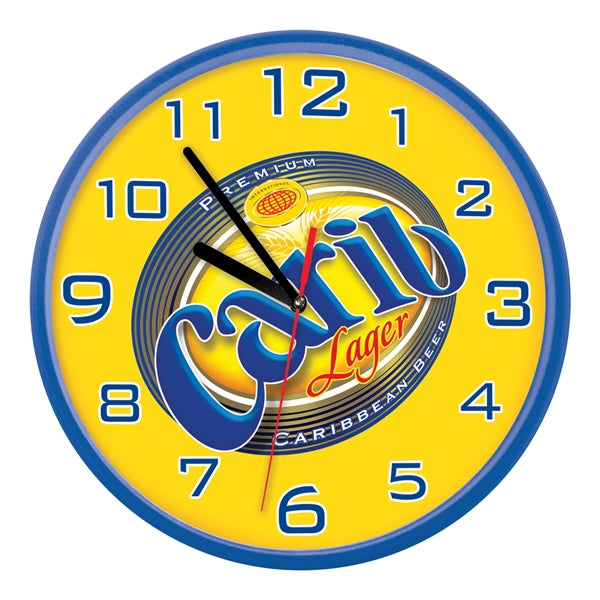 10" Black Wall Clock Full Color Imprint