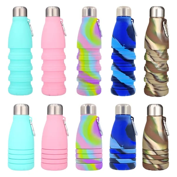 Foldable Silicone Sports Water Bottle